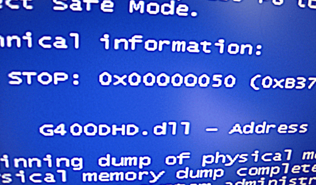 Blue Screen of Death due to a dying power supply