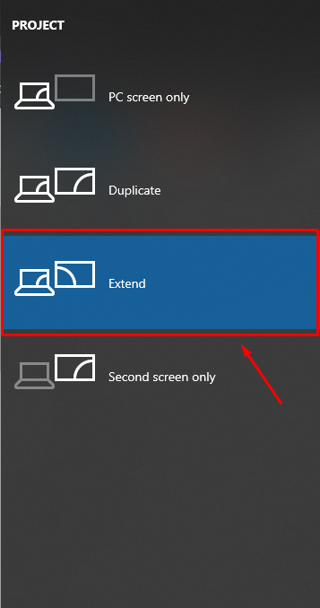 Windows 10 Extend feature