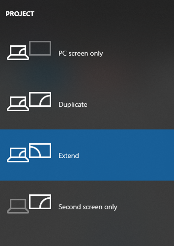 Windows 10 Project feature
